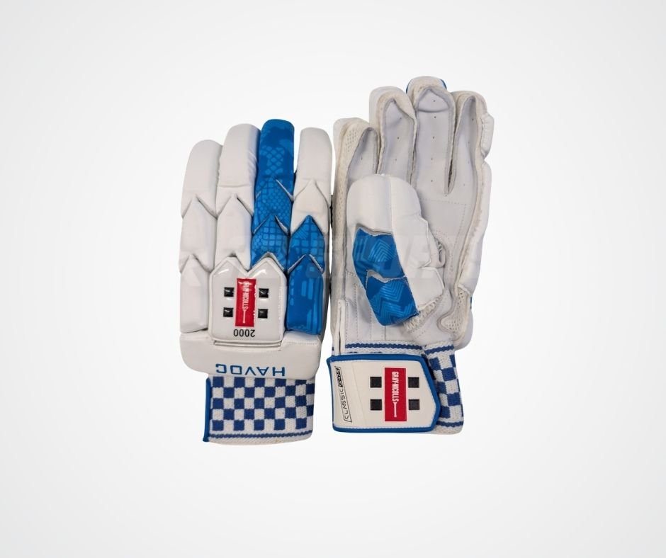 A3 Sports Strapped Supporter Guard Gray Nicolls Havoc Batting Gloves - Image 1